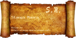 Stanga Maura névjegykártya